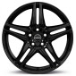 7.5x17 ET27 - LK5/112 ML66.5 Borbet XR black glossy
