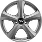 7x17 ET42 - LK5/115 ML70.2 MSW MSW 19 grey silver