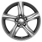 7.5x17 ET45 - LK5/108 ML72.6 Brock B25 chromsilber lackiert