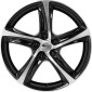 7.5x17 ET47 - LK5/112 ML66.6 Brock B25 schwarz front-poliert