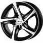 7.5x17 ET47 - LK5/112 ML66.6 Brock B25 schwarz front-poliert