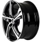 7.5x17 ET38 - LK5/114.3 ML72.6 Brock B25 schwarz front-poliert
