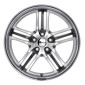 8.5x19 ET35 - LK5/114.3 ML72.6 Brock B27 himalaya-grey front-poliert
