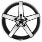 7.5x17 ET45 - LK5/114.3 ML72.6 Brock B35 schwarz-matt front-poliert