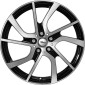 5x19 ET43 - LK5/112 ML66.7 Brock EB1 schwarz front-poliert