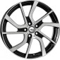 5x19 ET43 - LK5/112 ML66.7 Brock EB1 schwarz front-poliert
