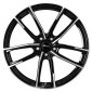 8x20 ET35 - LK5/120 ML72.6 Brock B38 schwarz front-poliert