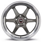 9.5x18 ET30 - LK5/100 ML64.1 Borbet DB8GT graphite rim polished