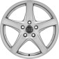 6.5x17 ET52 - LK5/112 ML57.06 MSW MSW 78 full silver