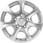 7x16 ET43 - LK5/130 ML84.1 RC-Design Matrix-T kristallsilber lackiert