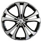 8x18 ET35 - LK5/110 ML65.1 RC-Design RC17 schwarz front-poliert