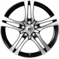 7.5x17 ET40 - LK5/115 ML70.2 RC-Design RC26 schwarz front-poliert