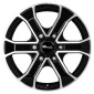 7x17 ET33 - LK6/139.7 ML100.1 RC-Design RC31 schwarz front-poliert