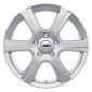 7.5x19 ET36 - LK5/105 ML56.6 Autec Typ P - Polaric brillantsilber