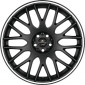 10.5x20 ET40 - LK5/114.3 ML73.1 Barracuda Karizzma mattblack PureSports / Color Trim weiss