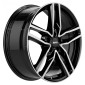 8x18 ET43 - LK5/112 ML66.5 Alutec Ikenu diamant-schwarz frontpoliert