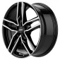 8x18 ET43 - LK5/112 ML66.5 Alutec Ikenu diamant-schwarz frontpoliert
