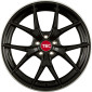 10x22 ET20 - LK5/112 ML66.6 TEC Speedwheels GT6 black polished lip