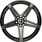 8.5x19 ET30 - LK5/112 ML72.6 Tomason TN20 dark hyperblack polished