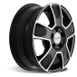 6.5x16 ET60 - LK5/160 ML65.1 Dezent Van black polished