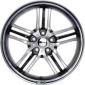 8x18 ET45 - LK5/114.3 ML72.6 Brock B27 schwarz glanz voll-poliert