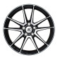 8x18 ET35 - LK5/100 ML63.4 RC-Design RC22 schwarz front-poliert