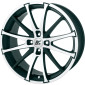 7.5x17 ET38 - LK5/110 ML65.1 RC-Design RC18 schwarz-matt front-poliert