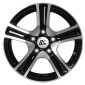 6.5x16 ET39 - LK5/110 ML65.1 RC-Design RC19 schwarz front-poliert