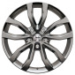 8x18 ET56 - LK5/112 ML66.5 Autec Typ U - Uteca titansilber