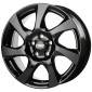 7x17 ET48 - LK5/108 ML65.1 CMS C24 complete black gloss