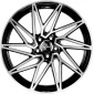 8x18 ET45 - LK5/112 ML72.6 Keskin KT20 Future black front polish