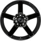 8x18 ET30 - LK5/120 ML72.6 2DRV WH31 schwarz glänzend lackiert