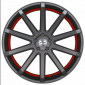 9x20 ET30 - LK5/112 ML73.1 Corspeed Deville gunmetal / Undercut Color Trim rot - DS10