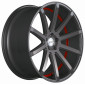 9x21 ET40 - LK5/108 ML73.1 Corspeed Deville gunmetal / Undercut Color Trim rot