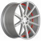 10.5x21 ET45 - LK5/112 ML73.1 Corspeed Deville silver-brushed-surface / Undercut Color Trim rot
