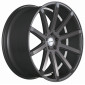 9x20 ET25 - LK5/112 ML73.1 Corspeed Deville gunmetal / Undercut Color Trim weiss - DS15