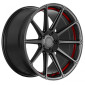 9x20 ET35 - LK5/112 ML73.1 Barracuda Project 2.0 mattgunmetal / Undercut Color Trim rot