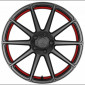 9x20 ET25 - LK5/120 ML72.6 Barracuda Project 2.0 mattgunmetal / Undercut Color Trim rot - DS10