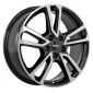7x17 ET46 - LK5/100 ML57.1 Alutec Tormenta diamant-schwarz frontpoliert