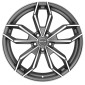 8x18 ET48 - LK5/112 ML66.5 Proline PXM matt grey polished