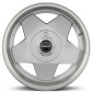 7x15 ET35 - LK5/112 ML72.5 Borbet A silver rim polished