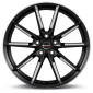 8.5x19 ET37 - LK5/114.3 ML72.5 Borbet LX black matt spoke rim polished