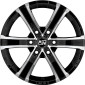 8x17 ET20 - LK6/114.3 ML66.1 MSW Sahara 6 gloss black full polished