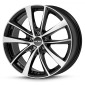 7x17 ET48 - LK5/112 ML66.6 Oxxo Vidorra black / polished