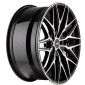 9x20 ET35 - LK5/112 ML66.6 Oxigin 25 Oxcross black full polish