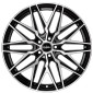 8.5x19 ET45 - LK5/112 ML66.6 Oxigin 25 Oxcross black full polish