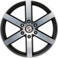 8x18 ET25 - LK6/139.7 ML106.1 Etabeta Robus black matt full polished