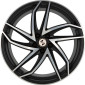 8.5x19 ET33 - LK5/112 ML78.1 Etabeta Heron black matt full polished