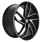 8.5x19 ET33 - LK5/112 ML78.1 Etabeta Heron black matt full polished