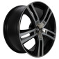 10x20 ET45 - LK5/120 ML74.1 Etabeta Uriel black matt polish - inox cap